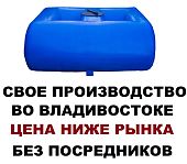 Пластиковая ёмкость бак бачок бочка Горизонтальная СЛИМ1500 для проёмов