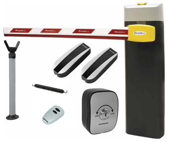 Автоматический шлагбаум Doorhan стрела 4 метра с подсветкой BOOM-4-LED