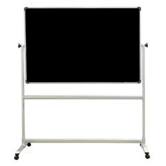 Меловая чёрная магнитная доска, 200х100 см, на подставке